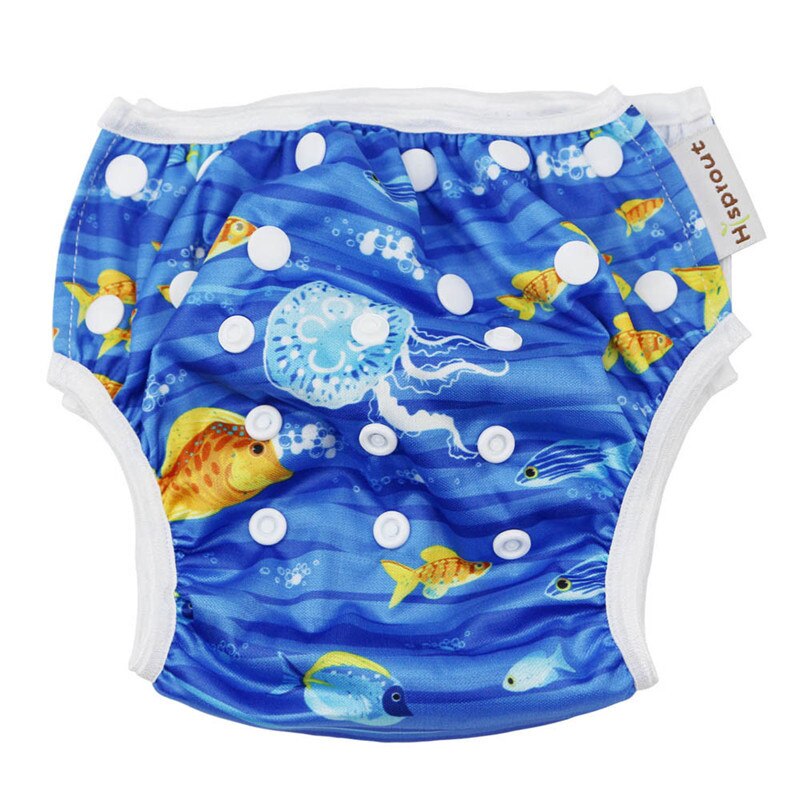 Bycc Bynn Reusable Swim Diapers, 2pcs Baby & Toddler Snap Adjustable Swim  Underwear for Baby Shower Gifts & Swimming Lessons (2-4T (M), Blue)